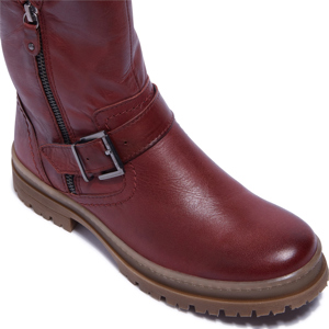 Carl Scarpa Bollichi Bordo Leather Ankle Boots